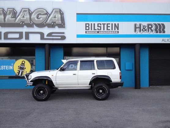 A four-wheel drive setup underway